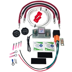 Dual Battery Smart Isolator 12v Relay Kit for UTV/ATV with Meters